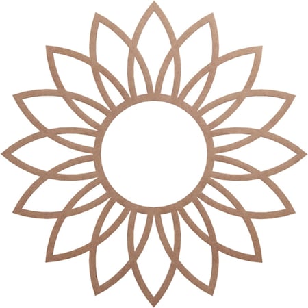 Ekena Millwork Daisy Wood Fretwork Pierced Ceiling Medallion, Wood (Paint Grade), 32"OD x 11 1/8"ID x 3/8"T CMWP32X32X0375DAMF